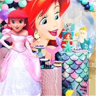 Ariel Princesa Personagem Vivo Cover Princesas
