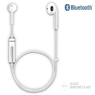 Fone Ouvido Bluetooth Branco com Microfone Hardline Jwcom Original