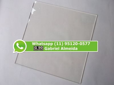 Chapa de Acrilico Transparente Cristal 1.00 X 2.00 2mm