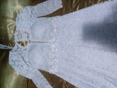 Vendo Vestido de Noiva Branco de Renda