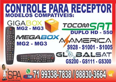 Controle Universal para Azbox Thunder em Salvador BA