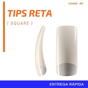 100 Tips Reta Square / Tip / Tipes / Tips / Unha