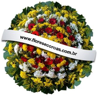 Coroa de Flores Velório Funerária Grupo Zelo em Santa Luzia MG