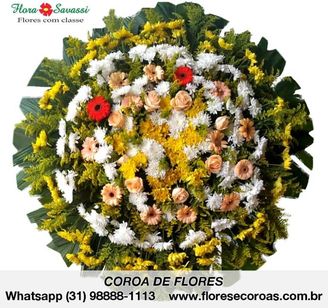 Coroa de Flores Velório Funerária Grupo Zelo em Ouro Preto MG
