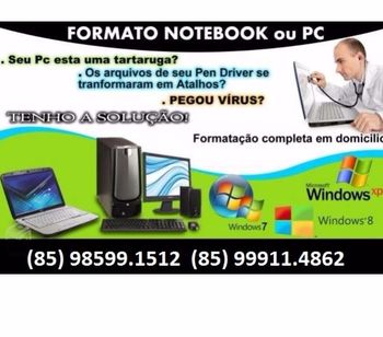 Formatação de Notebook Fortaleza