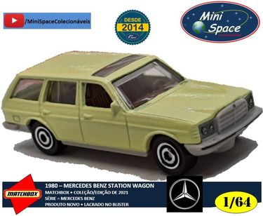 Matchbox 1980 Mercedes Benz S123 State Wagon Amarelo 1/64
