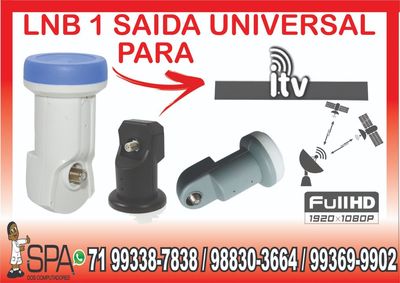 Lnb 1 Saida Universal Banda Ku 4k Hd Lnbf para Itv