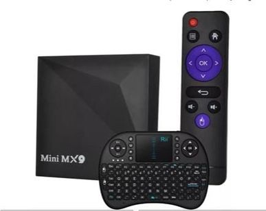 Smart TV Box Mini Mx9 4k + Mini Teclado + Configuração + Canais/filmes