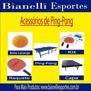 Ping-pong e Acessórios na Promoção