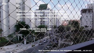 Redes de Proteção no Rio Pequeno, R. Dr. Candido Motta Filho,