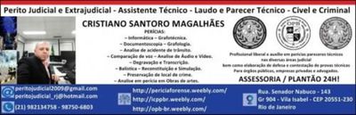 Perito Cristiano Santoro, Documentoscopia/grafotécnico, áudio, Vídeo,