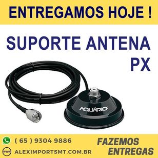 Suporte Veicular para Antena de Rádio Px Base com Magnética Aquário M-