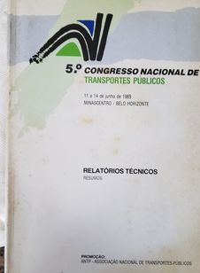 Relatórios Técnicos do 5º Congresso Nacional de Transportes Públicos