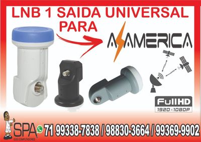 Lnb 1 Saida Universal Banda Ku 4k Hd Lnbf para Az America