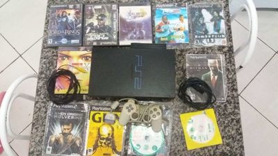 PS2 com Vários Jogos