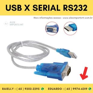 Cabo Conversor Usb para Serial Rs232 Blu Time - Ad0018 Adaptador Conve