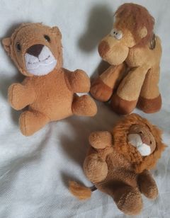 3 Leões de Pelucia Leãozinho Leão Felino Mbq Brinquedos Zona Norte SP