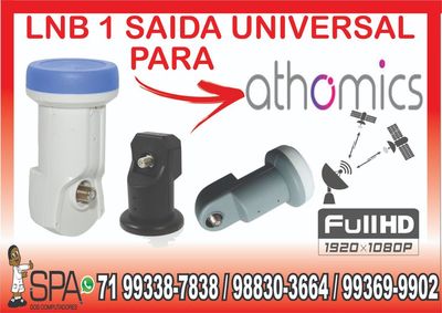 Lnb 1 Saida Universal Banda Ku 4k Hd Lnbf para Athomics