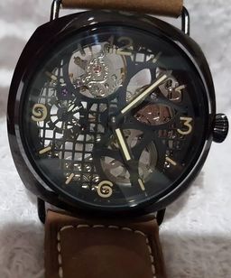 Relógio Masculino Skeleton Panerai