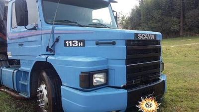 Caminhão Scania 113h Azul