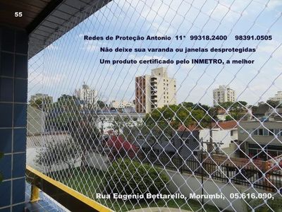 Redes de Proteção no Jardim Guedala ,rua Eugenio Bettarello,