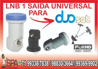 Lnb 1 Saida Universal Banda Ku 4k Hd Lnbf para Duosat