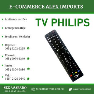 Controle Remoto Universal para TV Lcd Philips Televisão