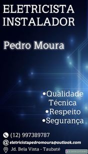 Eletricista Instalador Pedro Moura
