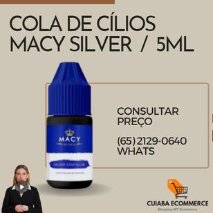Cola de Cílios 5 ML Macy Silver Star Glue 5ml Cola Boa