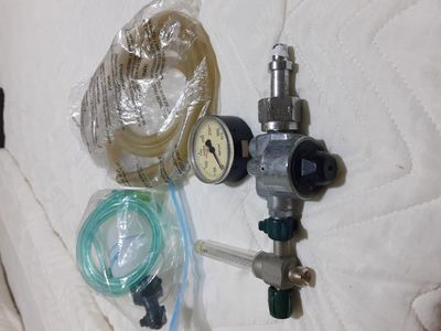 Manômetro Oxigênio com Regulador e Acessórios