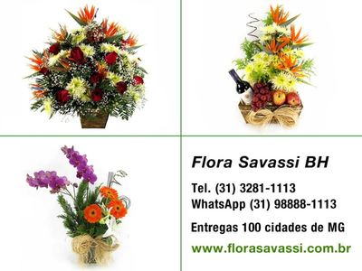 Santa Bárbara MG Floricultura Flores Cesta de Café da Manhã e Coroas
