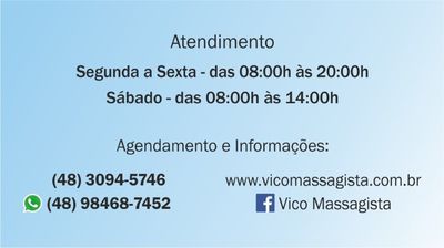 Vico Massagista e Quiropraxia, São Jose Sc, Massagem, Massoterapia