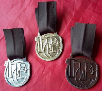 3 Medalhas Corrida Atletismo L C P Esportivas ' Ouro ' Prata ' Bronze
