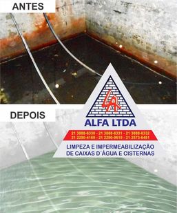 Favelas Rio Impermeabilização e Limpeza de Caixas D'água e Cisternas