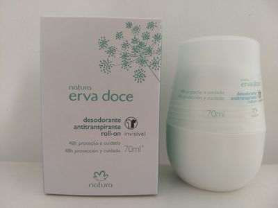 Desodorante Natura Roll-on Erva Doce Não Macha a Roupa
