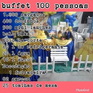 Buffet para 100 Pessoas