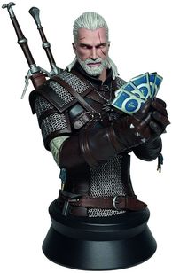 Dark Horse Deluxe Geralt Playing Gwent Bust Toy