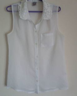 Blusa Branca (transparente)