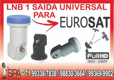 Lnb 1 Saida Universal Banda Ku 4k Hd Lnbf para Eurosat