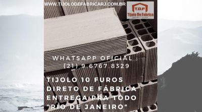 Tijolo Direto de Fábrica (21) 9.6767.8329 Nilópolis- RJ