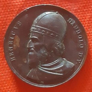 Medalha 1840 Enrico Dandolo / Henricvs Doge de Veneza Italy