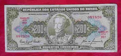 Cédula de 200 Cruzeiros Inglesinha D Pedro 2a Est 200 Inglesa C098 RR
