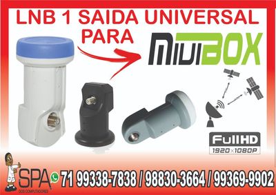 Lnb 1 Saida Universal Banda Ku 4k Hd Lnbf para Miuibox