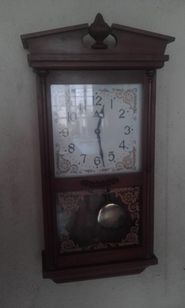 Relógio de Parede com Pêndulo Astro Vintage