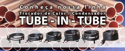 Condensador - Trocador de Calor -tubi in Tubi 2tr