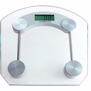 Balança Digital Vidro Temperado 180kg Banheiro Academia Peso