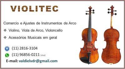 Violinos, Violas de Arcos e Violoncelo