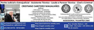 Perícia de Audio/video/grafo/balística - Cristiano Santoro