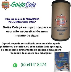 Argamassa Polimérica Goiás Cola