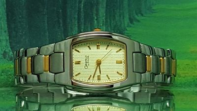 Relógio Caravelle Bulova 45l81 Detalhes Dourado Banho Ouro